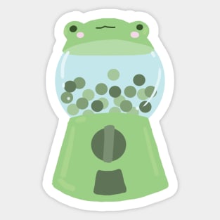 Froggy bubblegum machine Sticker